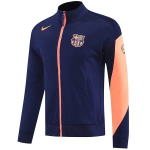 Ropa Deportiva Con Cremallera Larga Barcelona 2025 2026 Azul Naranja
