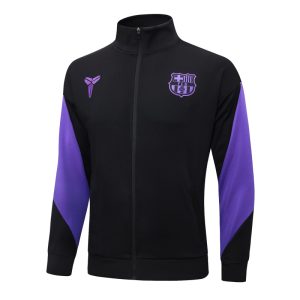 Ropa Deportiva Con Cremallera Larga Barcelona 2025 2026 Negro I Purpura