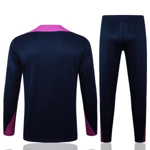 Alternative view of Conjunto Completo Sudadera Entrenamiento Barcelona 2025 2026 Azul Marino Purpura