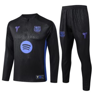 Conjunto Completo Sudadera Entrenamiento Barcelona 2025 2026 Negro I Purpura