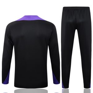 Alternative view of Conjunto Completo Sudadera Entrenamiento Barcelona 2025 2026 Negro Purpura