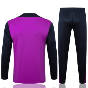 Alternative view of Conjunto Completo Sudadera Entrenamiento Barcelona 2025 2026 Purpura Azul Marino