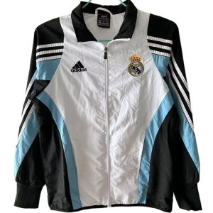 Rompevientos Real Madrid 2025 2026 Blanco Azul Negro